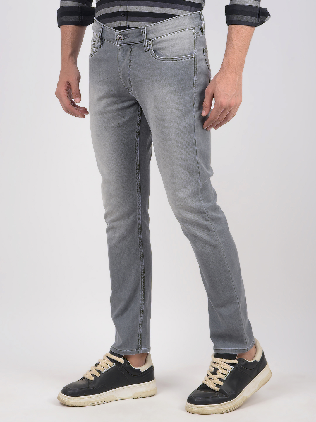 Numero Uno Men Solid GREY Jeans
